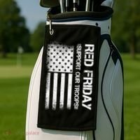 Support Our Troops Red Friday Golf Towel thumb 2