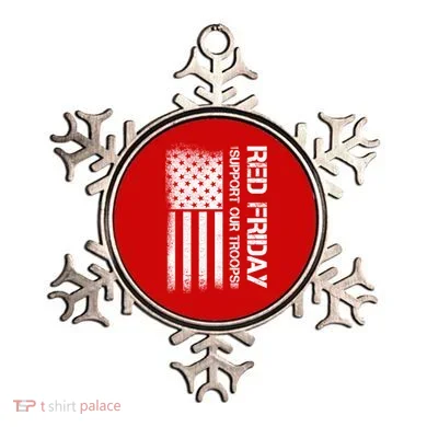 Support Our Troops Red Friday Ornament