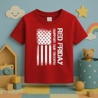 Support Our Troops Red Friday Toddler T-Shirt thumb 3