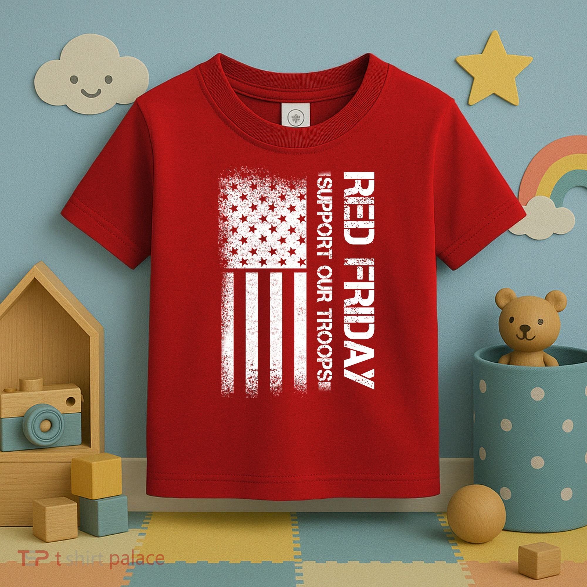 Support Our Troops Red Friday Toddler T-Shirt