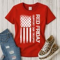 Support Our Troops Red Friday Women's T-Shirt thumb 3