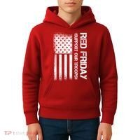 Support Our Troops Red Friday Kids Hoodie thumb 4