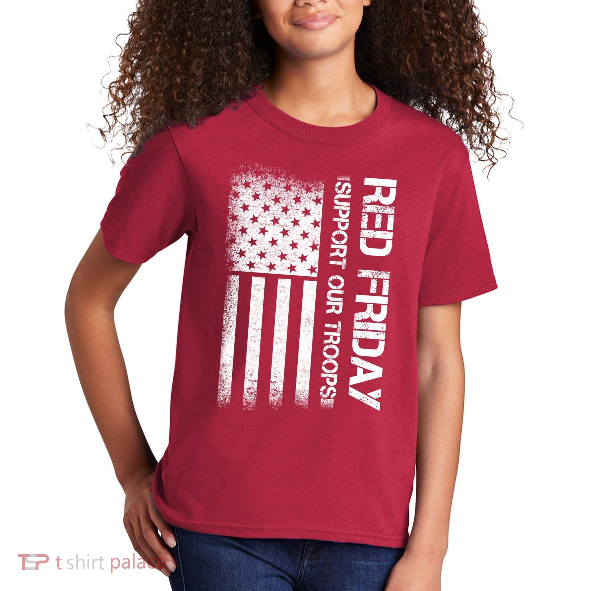Support Our Troops Red Friday Kids T-Shirt