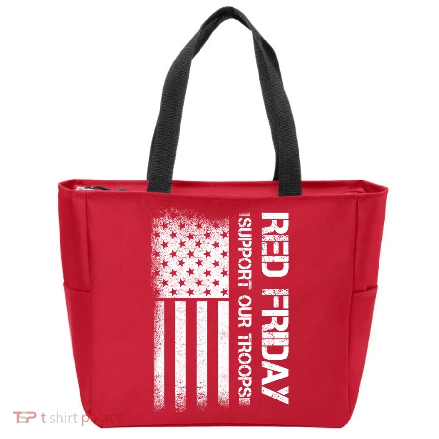 Support Our Troops Red Friday Tote Bag