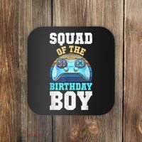 Squad Of The Birthday Boy Matching Video Gamer Birthday Coaster thumb 0