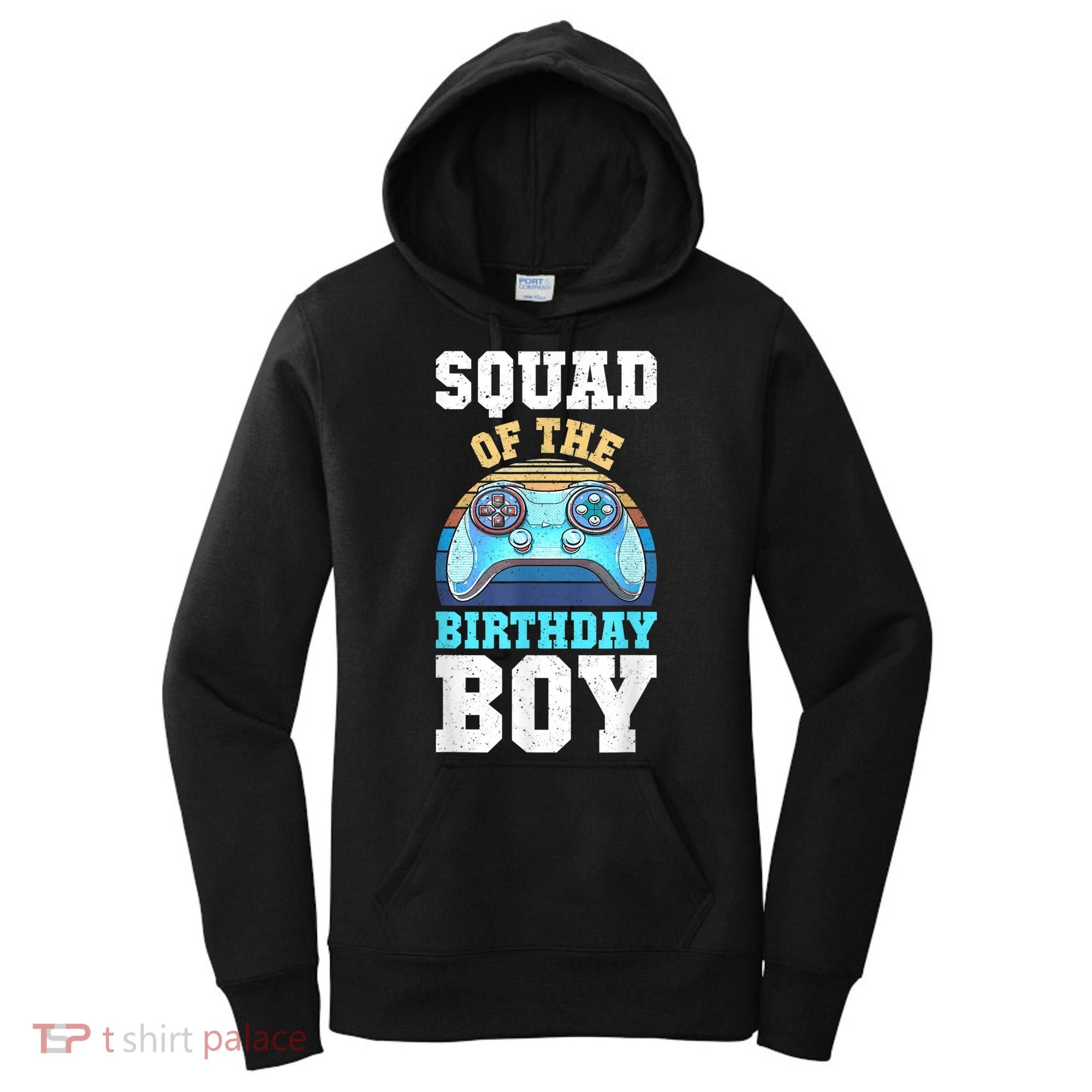 Squad Of The Birthday Boy Matching Video Gamer Birthday Women's Hoodie