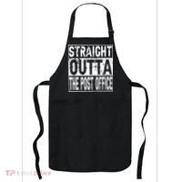 Straight Outta The Post Office Funny Postal Worker Apron thumb 0