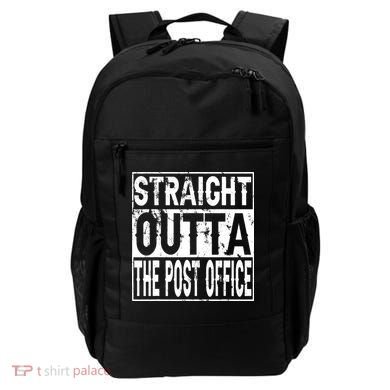 Straight Outta The Post Office Funny Postal Worker Backpack