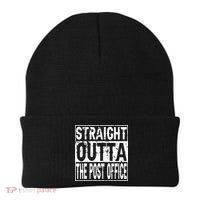 Straight Outta The Post Office Funny Postal Worker Beanie thumb 0