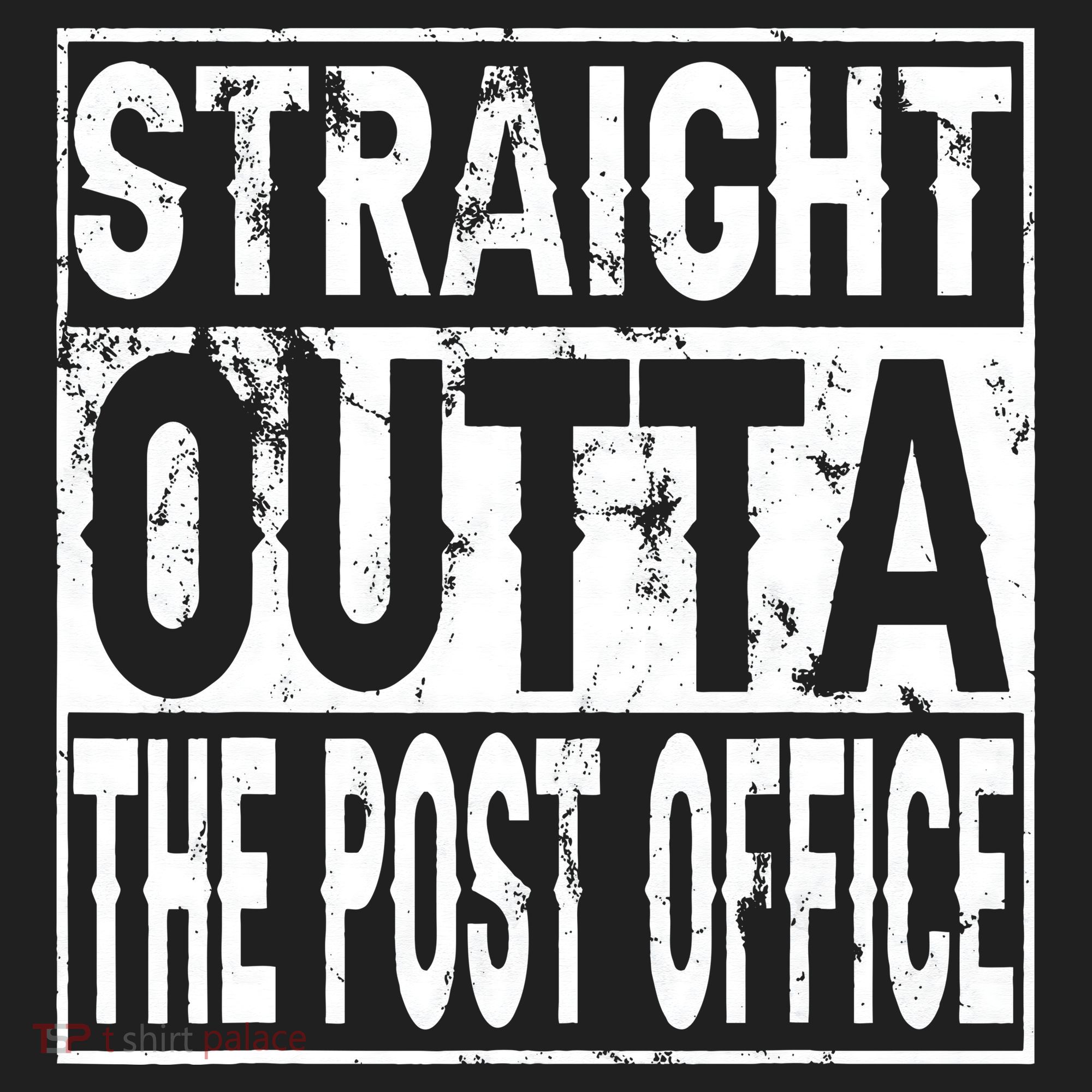 Straight Outta The Post Office Funny Postal Worker Beanie