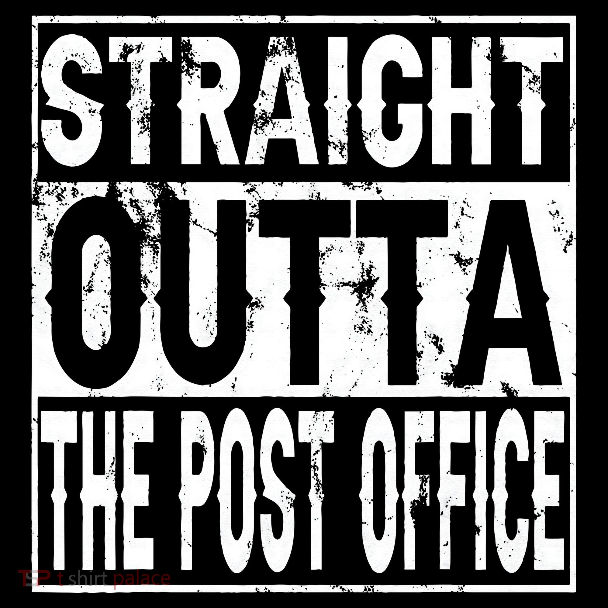 Straight Outta The Post Office Funny Postal Worker Women's Tank Top