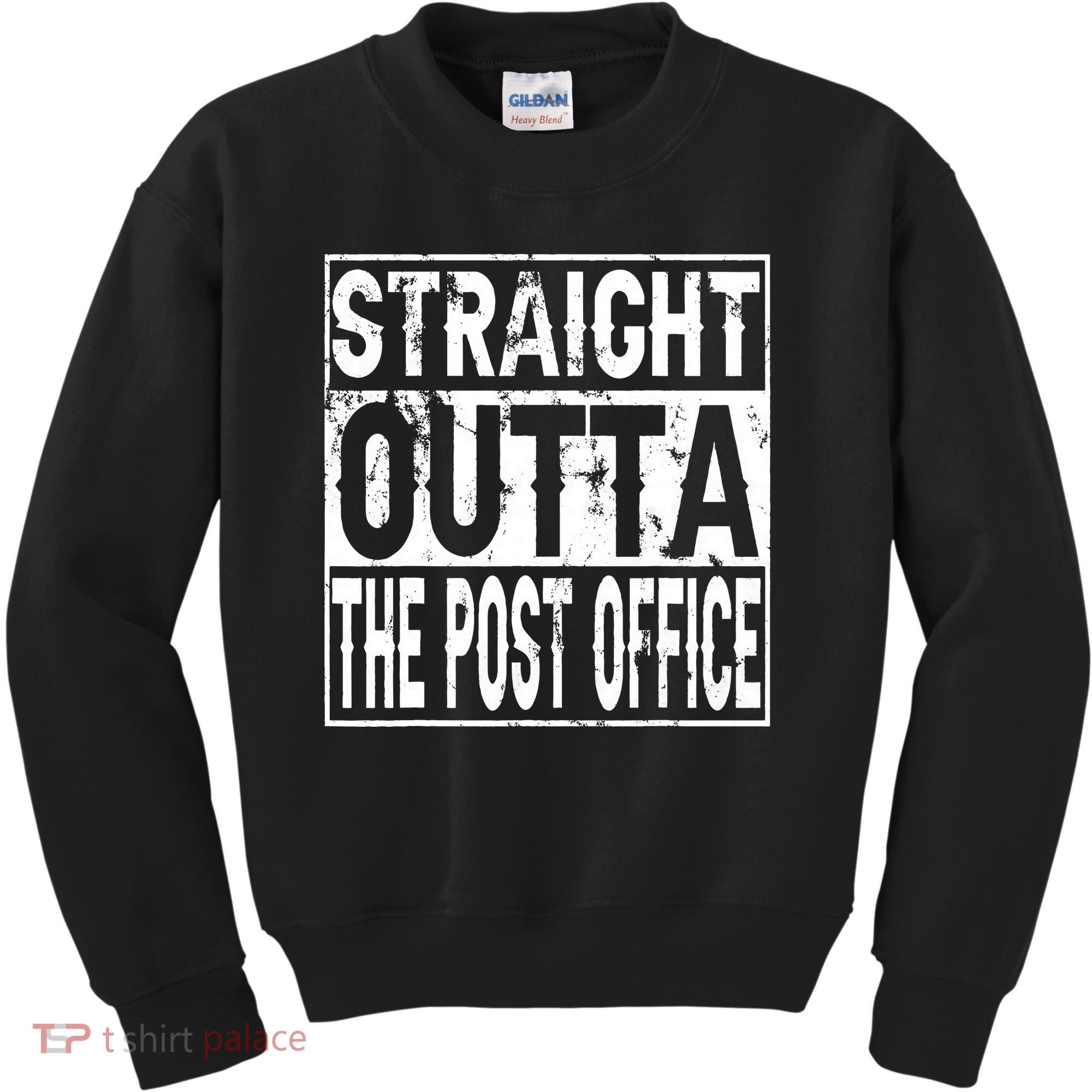 Straight Outta The Post Office Funny Postal Worker Kids Sweatshirt