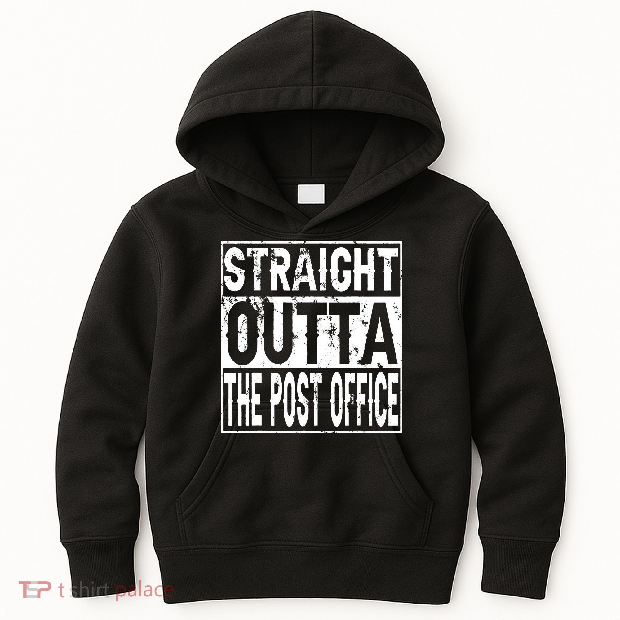 Straight Outta The Post Office Funny Postal Worker Kids Hoodie