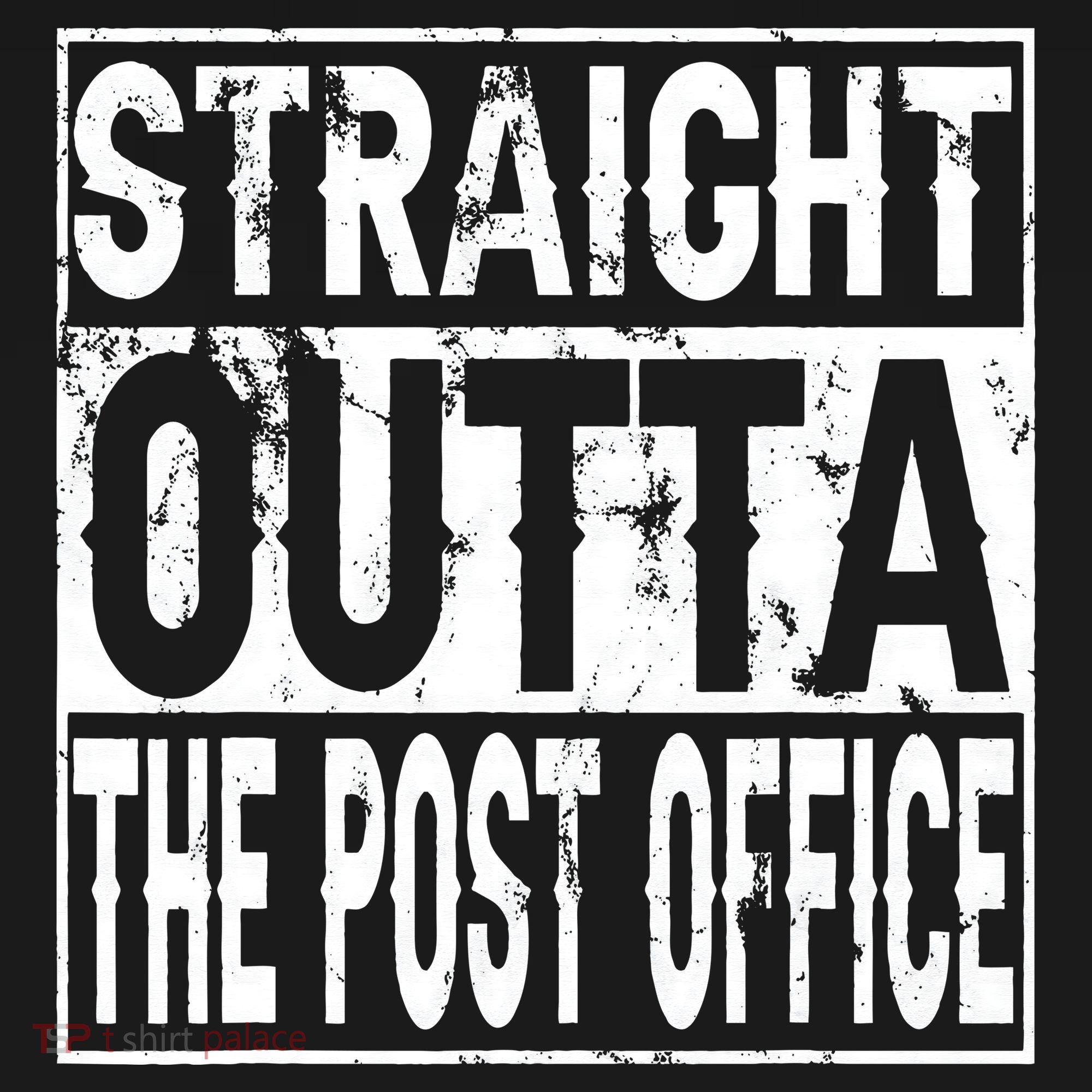 Straight Outta The Post Office Funny Postal Worker Kids T-Shirt