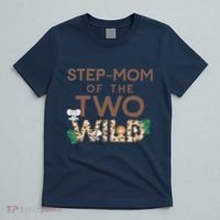 Stepmom Of The Two Wild Animal Safari 2nd Birthday Theme T-Shirt thumb 5