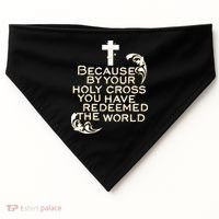 Stations of the Cross Jesus Holy Week Lent Easter Catholic USA-Made Doggie Bandana thumb 0