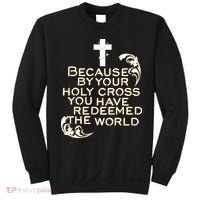 Stations of the Cross Jesus Holy Week Lent Easter Catholic Sweatshirt thumb 0