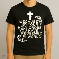 Stations of the Cross Jesus Holy Week Lent Easter Catholic T-Shirt thumb 3