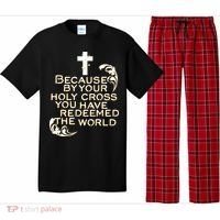 Stations of the Cross Jesus Holy Week Lent Easter Catholic Pajama Set thumb 0