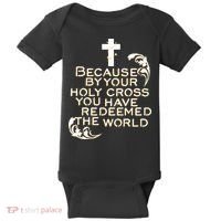 Stations of the Cross Jesus Holy Week Lent Easter Catholic Baby Bodysuit thumb 0