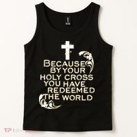 Stations of the Cross Jesus Holy Week Lent Easter Catholic Tank Top thumb 2