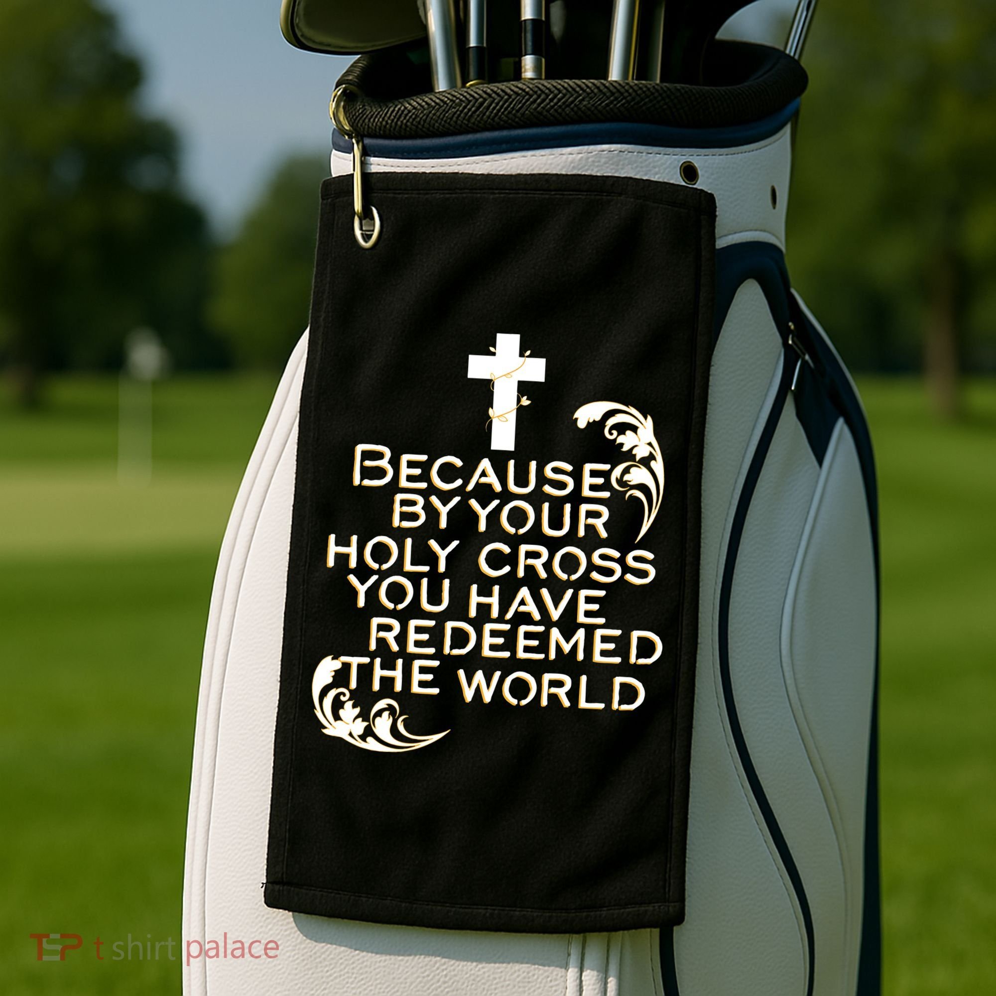 Stations of the Cross Jesus Holy Week Lent Easter Catholic Golf Towel