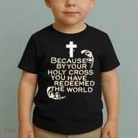 Stations of the Cross Jesus Holy Week Lent Easter Catholic Toddler T-Shirt thumb 2