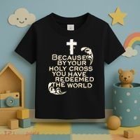 Stations of the Cross Jesus Holy Week Lent Easter Catholic Toddler T-Shirt thumb 3