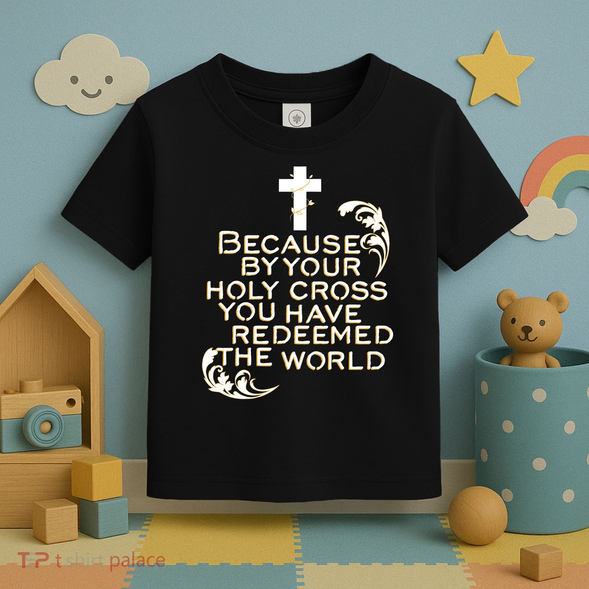 Stations of the Cross Jesus Holy Week Lent Easter Catholic Toddler T-Shirt