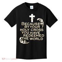 Stations of the Cross Jesus Holy Week Lent Easter Catholic Kids T-Shirt thumb 0