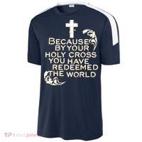 Stations of the Cross Jesus Holy Week Lent Easter Catholic Sport-Tek Competitor United Soccer Jersey thumb 2