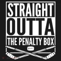 Straight Outta The Penalty Box Hockey Player Gift Hockey Women's Hoodie thumb 2