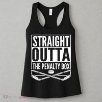 Straight Outta The Penalty Box Hockey Player Gift Hockey Women's Tank Top thumb 3