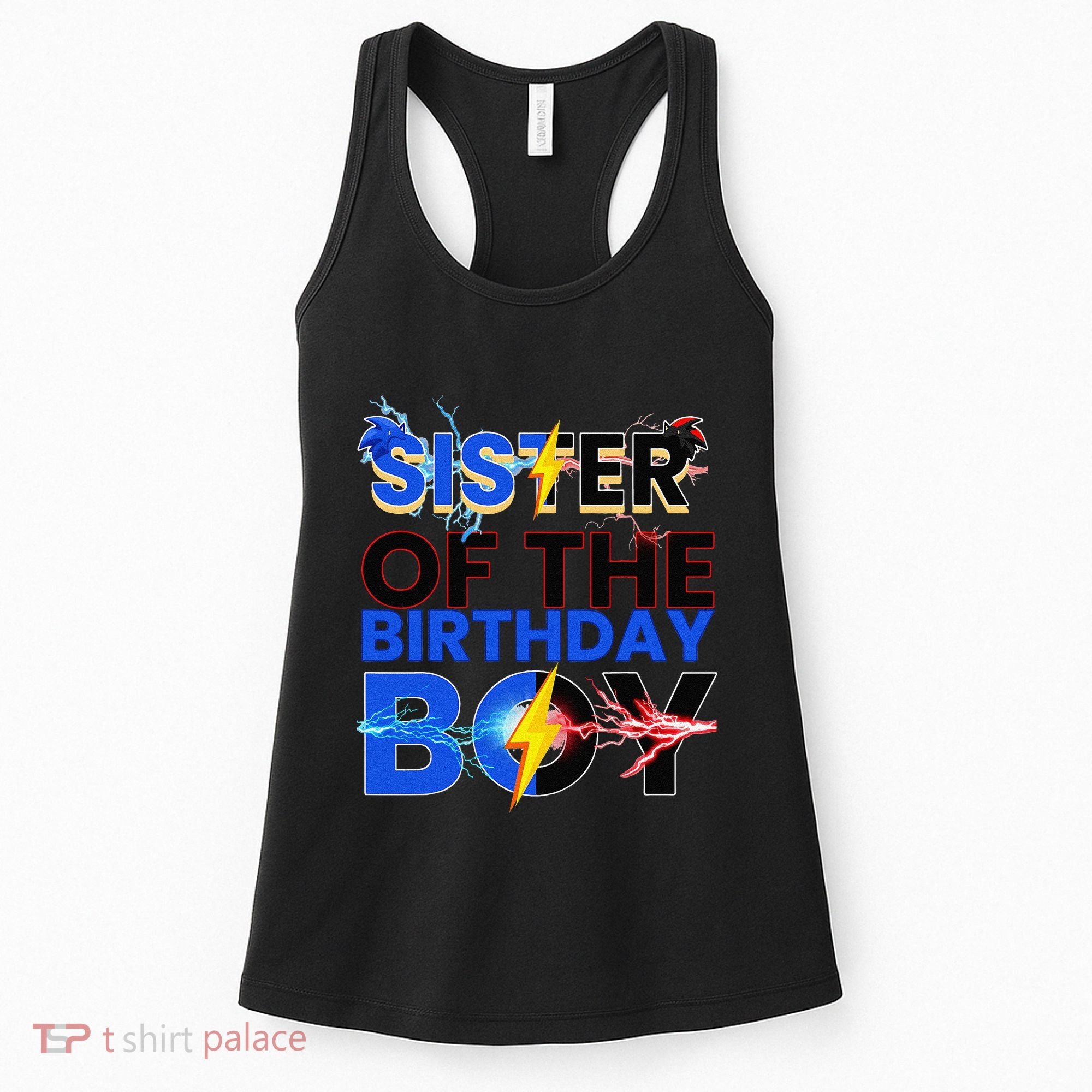 Sister Of The Birthday Boy Hedgehog Family Party Decorations Women's Tank Top