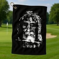 Shroud Of Turin Jesus Christ Face Golf Towel thumb 1