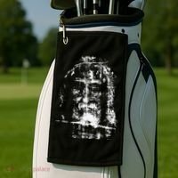 Shroud Of Turin Jesus Christ Face Golf Towel thumb 2