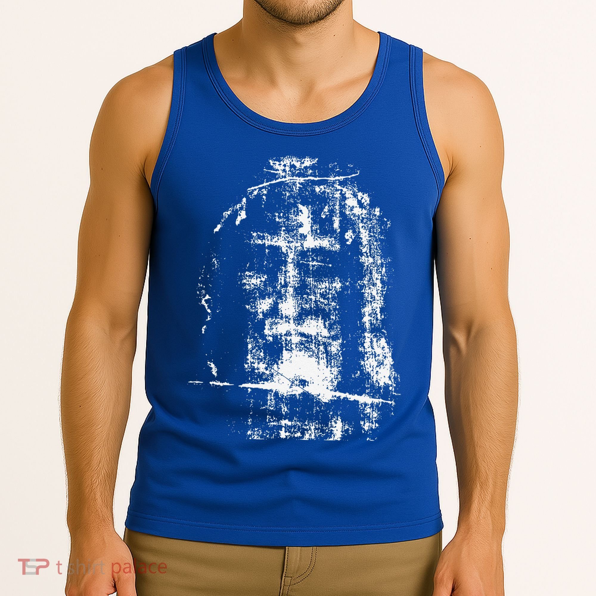 Shroud Of Turin Jesus Christ Face Tank Top