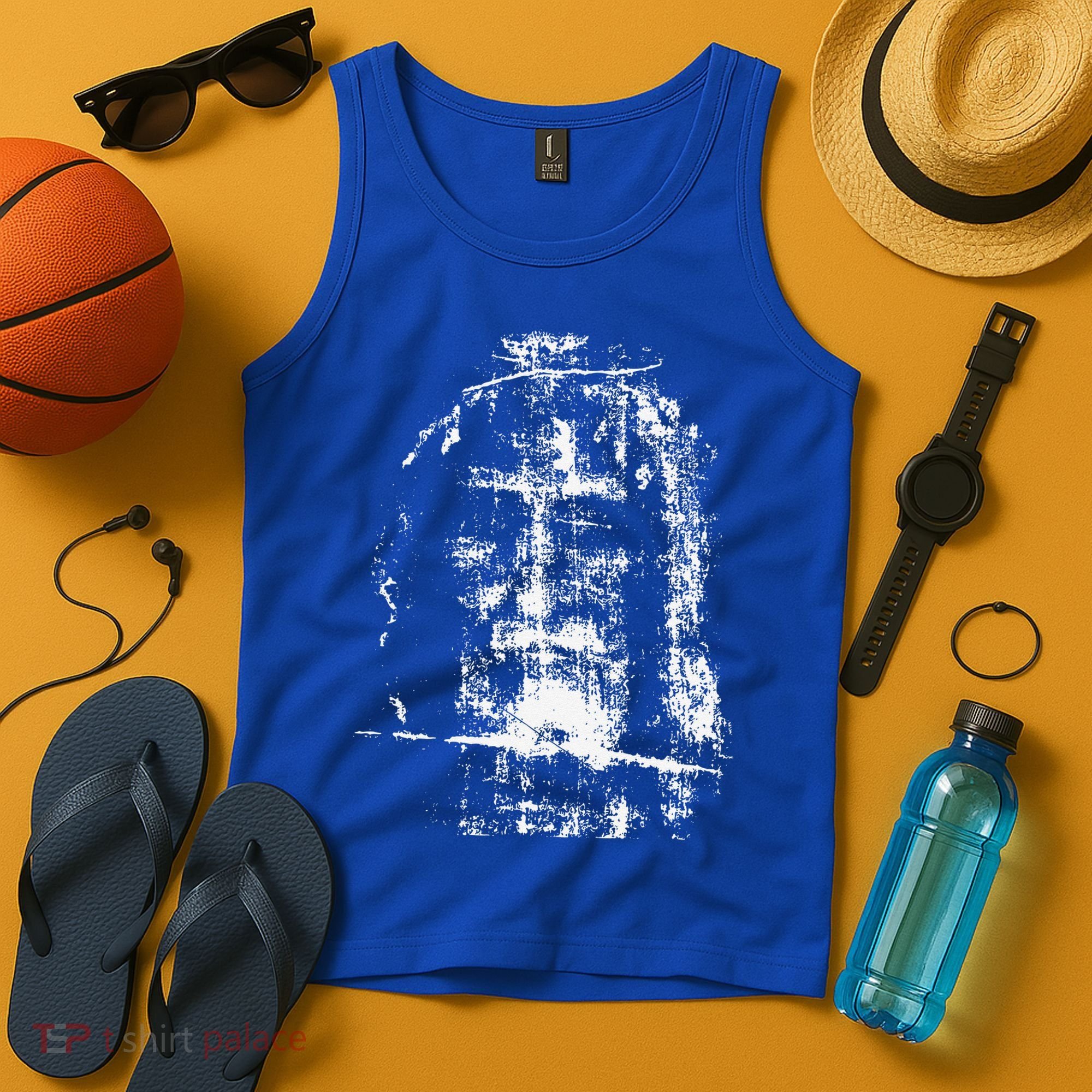 Shroud Of Turin Jesus Christ Face Tank Top
