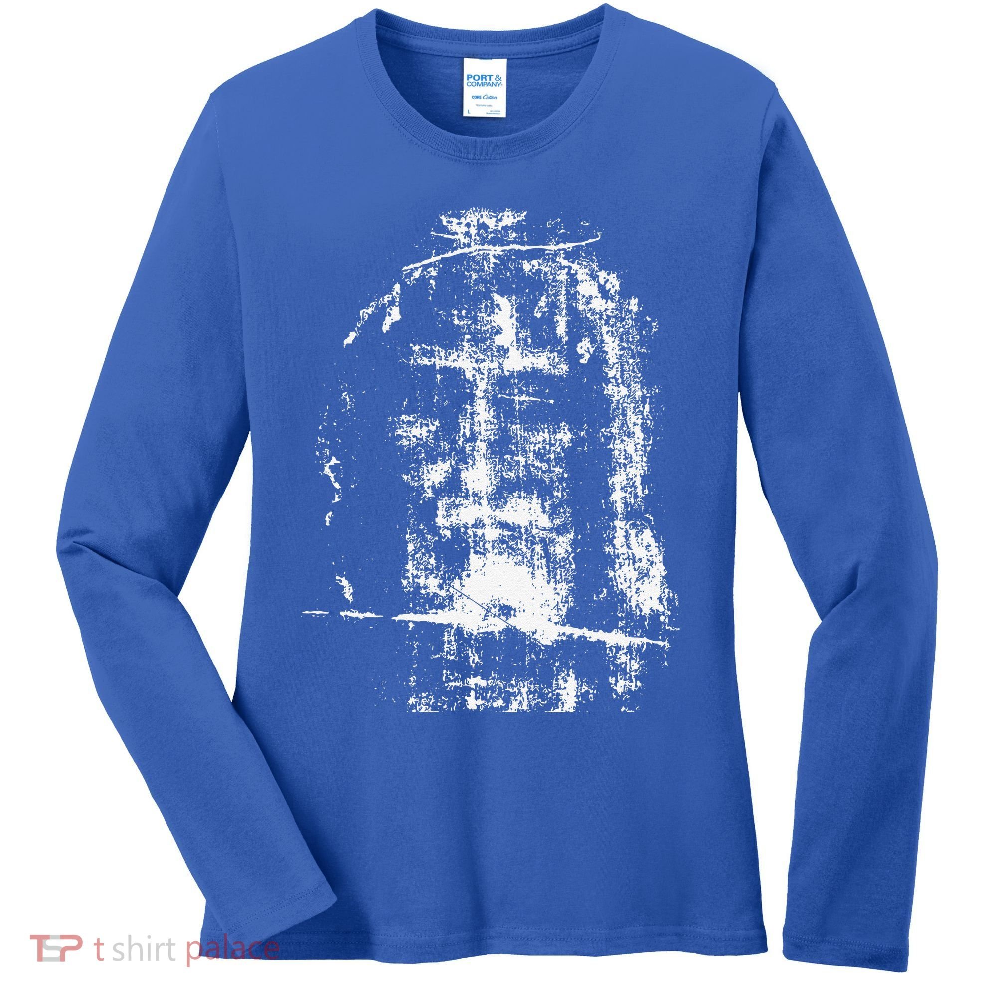 Shroud Of Turin Jesus Christ Face Women's Long Sleeve Shirt