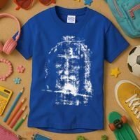 Shroud Of Turin Jesus Christ Face Kids T-Shirt thumb 3