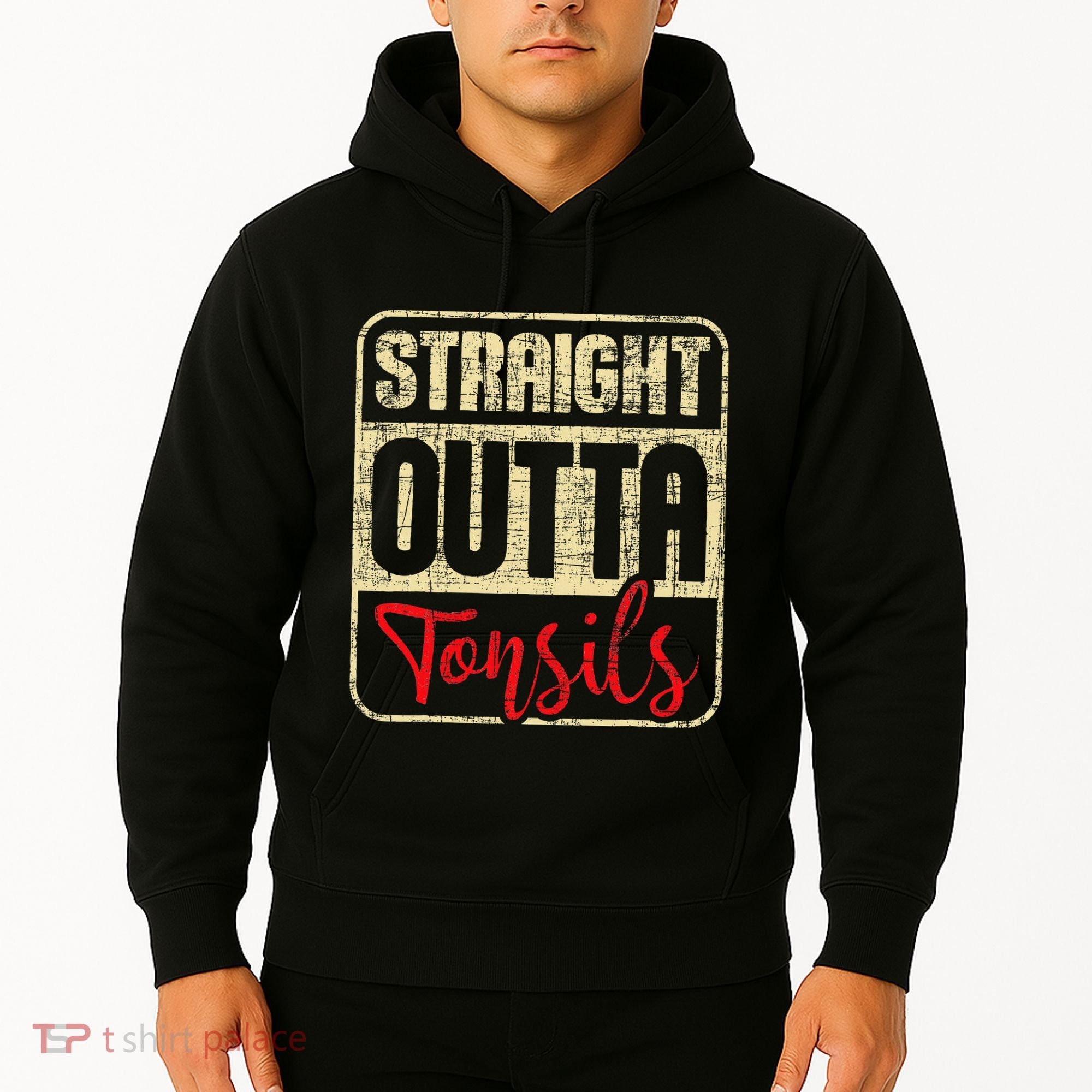 Straight Outta Tonsils Tonsil Removal Surgery Recovery Hoodie