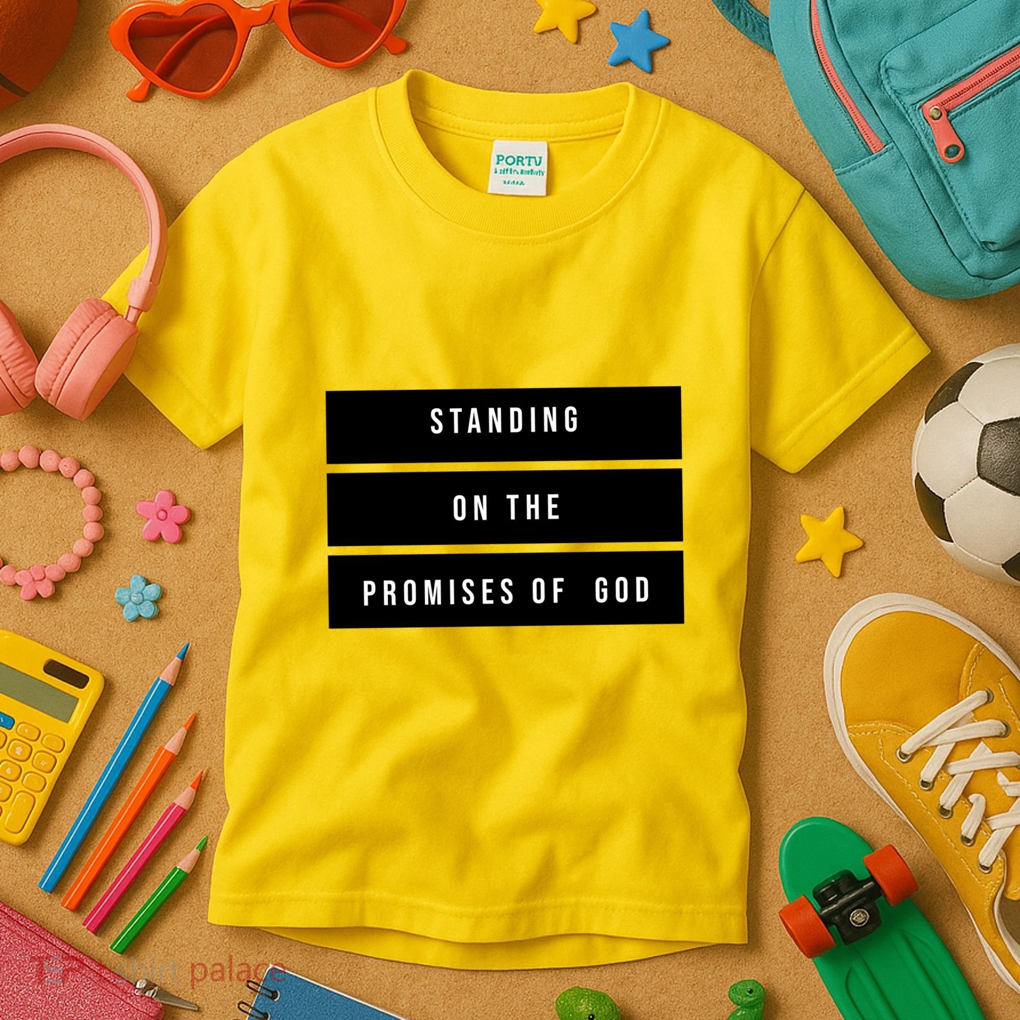 Standing On The Promises Of God Kids T-Shirt
