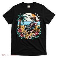 Skeleton On The Beach Traditional Tattoo Artist Inked T-Shirt thumb 0