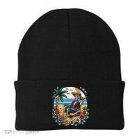 Skeleton On The Beach Traditional Tattoo Artist Inked Beanie thumb 0