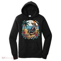 Skeleton On The Beach Traditional Tattoo Artist Inked Women's Hoodie thumb 0