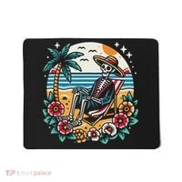 Skeleton On The Beach Traditional Tattoo Artist Inked Mousepad thumb 0