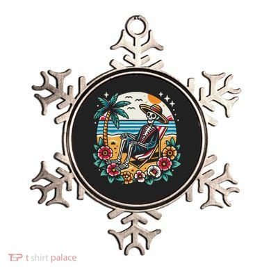 Skeleton On The Beach Traditional Tattoo Artist Inked Ornament