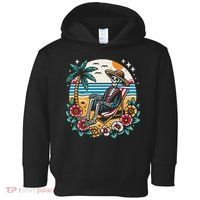 Skeleton On The Beach Traditional Tattoo Artist Inked Toddler Hoodie thumb 0