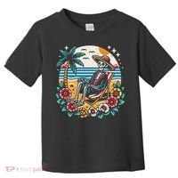 Skeleton On The Beach Traditional Tattoo Artist Inked Toddler T-Shirt thumb 0