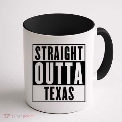 Straight Outta Texas Coffee Mug back